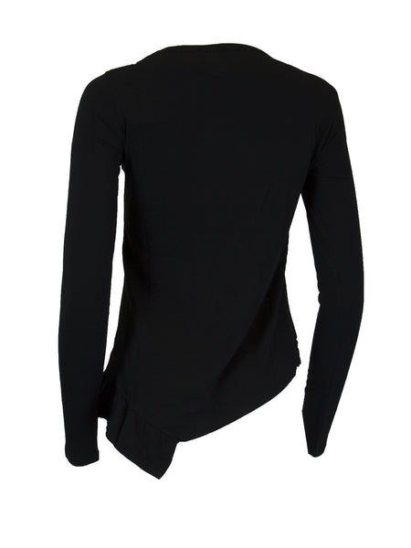 Grey State Long Sleeve Asymmetric Clover Tee NEW