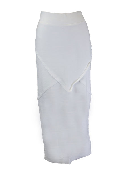 GREY STATE Women's Patchwork Column Skirt $118 NEW