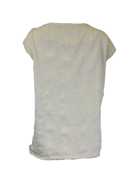 Grey State Sleeveless Cotton Terry Tee $68 NEW