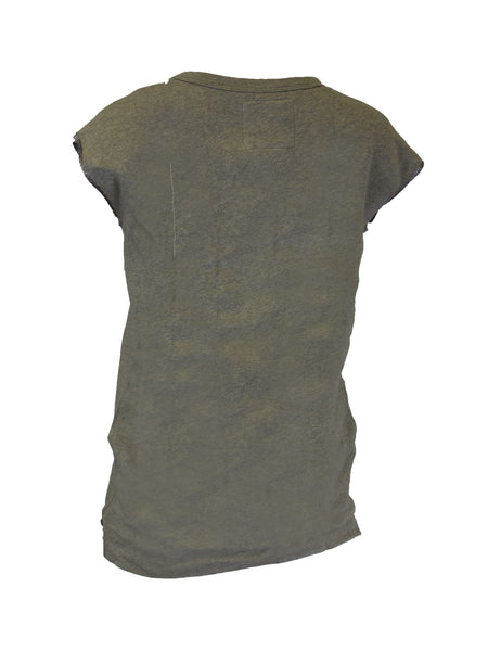 Grey State Sleeveless Cotton Terry Tee $68 NEW