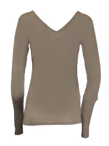 Grey State Women's V Front Back Tee $68 NEW