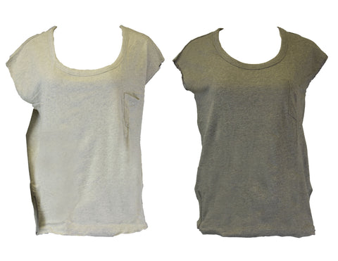 Grey State Sleeveless Cotton Terry Tee $68 NEW