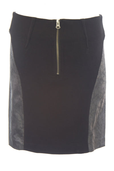 DOLCE VITA Womens Harper Black Faux Leather High Waisted Pencil Skirt $165 NEW