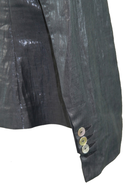 MODYVA Women's Glossy One Button Blazer 25480