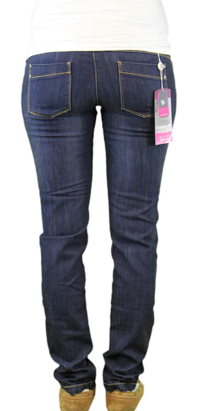 9 Fashion Maternity Urango Indigo Mid-Panel Jeans Sz S $199 NWT