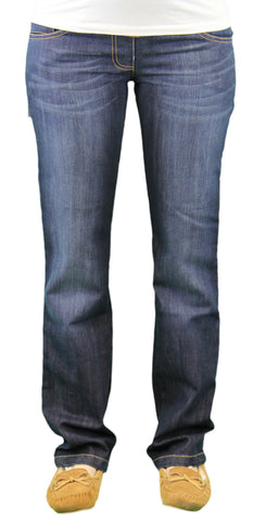 9 Fashion Maternity Santi Indigo Full-Panel Jeans Sz S $119 NWT