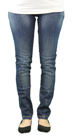 9 Fashion Maternity Nobu Indigo Low-Panel Jeans Sz S $113 NWT