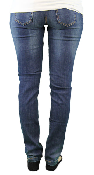 9 Fashion Maternity Nobu Indigo Low-Panel Jeans Sz S $113 NWT