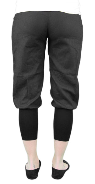 9 Fashion Maternity Kioko Black Mid-Panel Capris Sz S $101 NWT