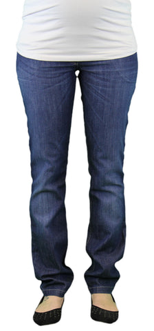 9 Fashion Maternity Xao Indigo Full-Panel Jeans Sz S $94 NWT