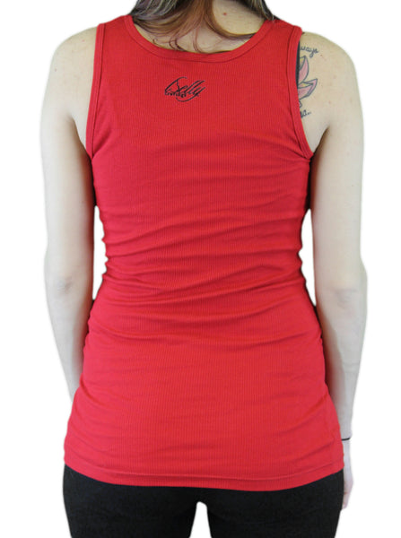 BELLY CRAVINGS Maternity Bright Red "I Crave A Mocktail" Tank Top O/S