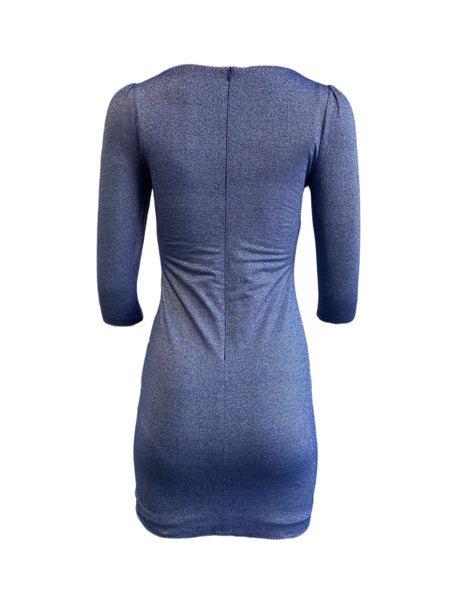 VON VONNI Women's Tropic Cobalt London Elbow Sleeve Dress $170 NEW