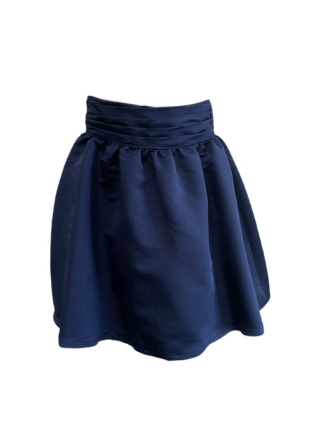 ANNE LEMAN Women's Navy High Waisted Susanna Skirt SP91SK2 $320 NEW