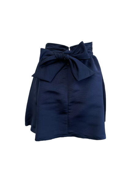 ANNE LEMAN Women's Navy High Waisted Susanna Skirt SP91SK2 $320 NEW