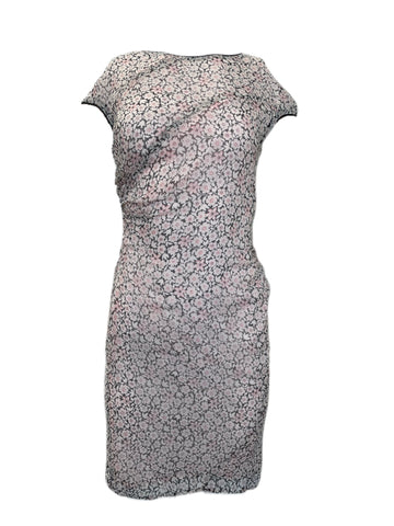 ANNE LEMAN Women's Floral Blossom Ruched Chrysanta Dress SP92DR10 $468 NEW