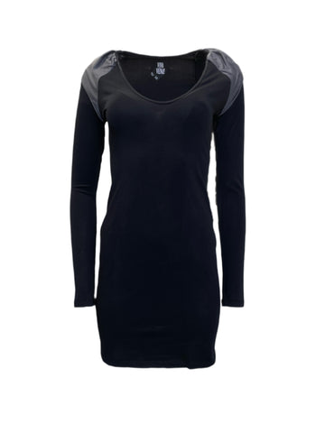 VENA CAVA Women's Black Pete Rock Long Sleeve Dress 60801 $276 NEW
