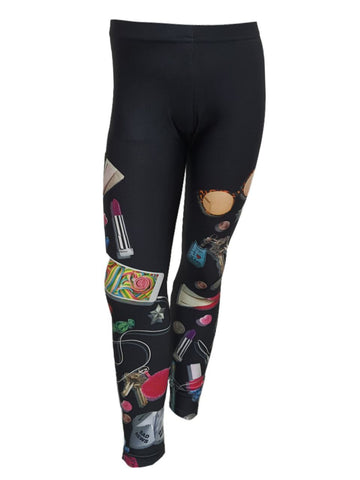 TEREZ Girl's Black Stuff In My Bag Leggings #4017715 NWT