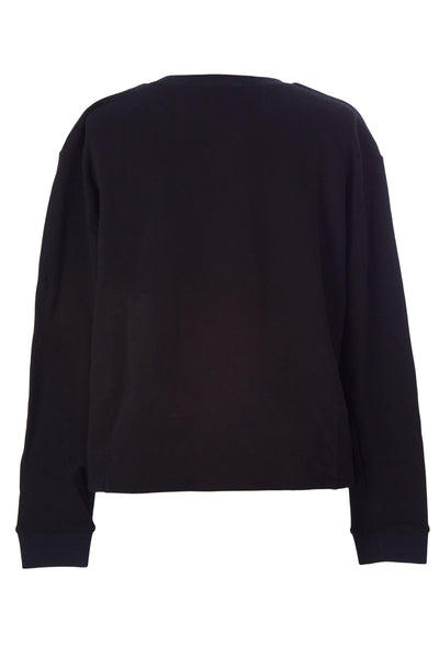 SURFACE TO AIR Women's Black Glitter Ink Sweater $260 NEW