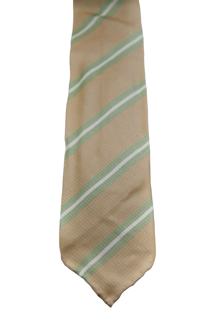 J. Lindeberg Men's Beige Sixtyfive Striped Shantur Tie One Size