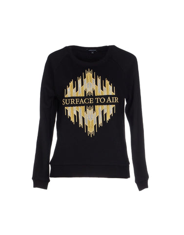 SURFACE TO AIR Women's Black + Gold Kaisa Sweater Sz 40 $280 NEW