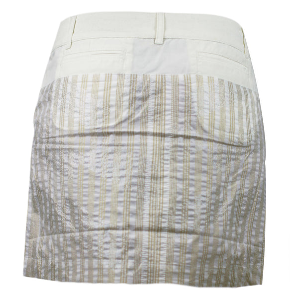 CUSTO BARCELONA Women's Kougra Vectex Striped Skirt 293635 $207 NWT