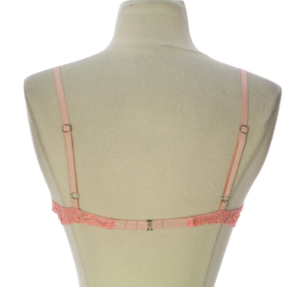 ZINKE Intimates Women's Peach Sheer Laurel Bralette Sz M $66 NEW