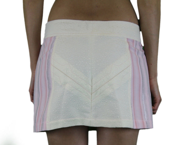 CUSTO BARCELONA Women's Luca Pink Stripe Mini Skirt 293636 $109 NWT