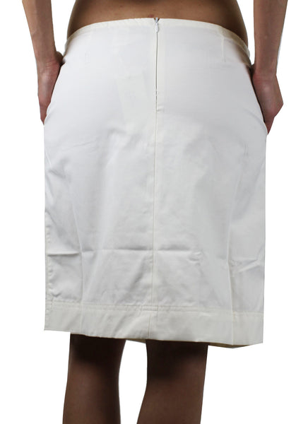 CUSTO BARCELONA Women's Lux White Pocket Pencil Skirt 293526 $163 NWT
