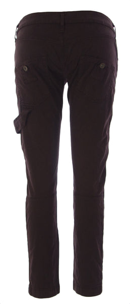 FORNARINA Women's Choco Mayer Stretch Cotton Slim Fit Pants $180 NEW