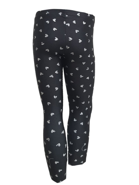 TEREZ Girl's Black Mickey And Mickey Leggings #4038692 NWT