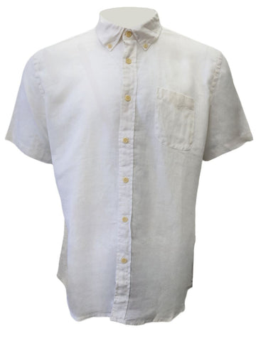 GRAYERSB Men's White Paloma Sun Washed Linen Shirt #WS08219 X-Large NWT