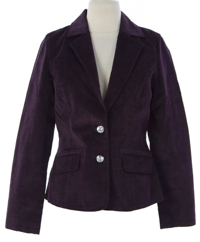 PRIORITIES Women's Plum Double Button Long Sleeve Jacket S0112 Sz M $187 NEW