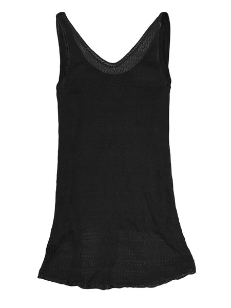 Hanley Mellon Women's Fully Fashioned Tunic Tank Small Black