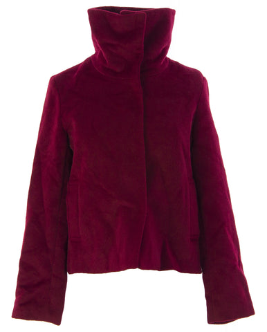 PRIORITIES Women's Red High Neck Snap Closed Coat #P51795 $219 NEW