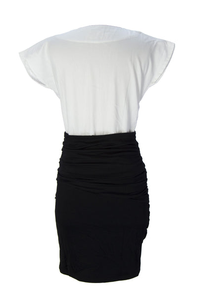 SURFACE TO AIR Women's White + Black Reina Dress $295 NEW