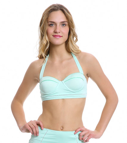 ZINKE Women's Mint Remi Underwire Bikini Top Sz M $107 NEW