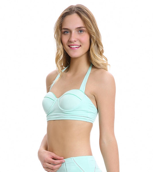 ZINKE Women's Mint Remi Underwire Bikini Top Sz M $107 NEW