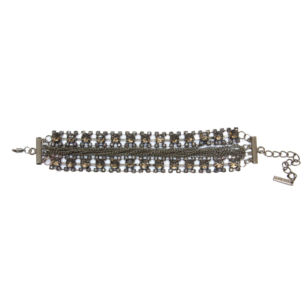Religion Women's Chain & Gem Bracelet One Size Silver Tone