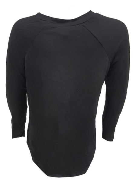 TEREZ Girl's Black Girl Party Long Sleeve Shirt #322017814 8 Years NWT