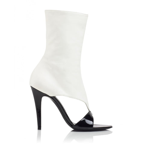 Tamara Mellon Blk/Cream Basic Instinct Sandal 105MM Heels $995 NEW