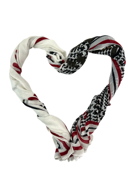 Marina Rinaldi Women's Red Sabir Floral Printed 45"x45" Scarf One Size NWT