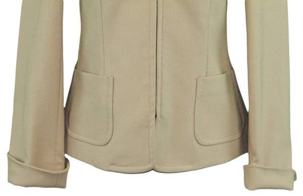 SEVENTY Women's Camel Zip Up Long Sleeve Jacket Blazer 7802200 $372 NWOT