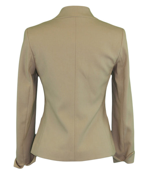 SEVENTY Women's Camel Zip Up Long Sleeve Jacket Blazer 7802200 $372 NWOT