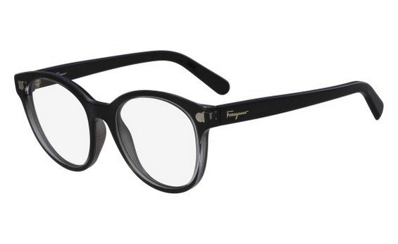 SALVATORE FERRAGAMO Black Round Eyeglass Frames 52mm SF2767 $325 NEW