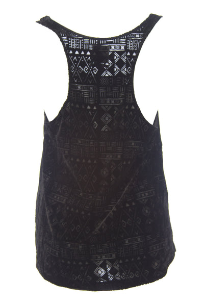 DOLCE VITA Women's Sibly Black Velvet Racerback Tank Top $118 NEW