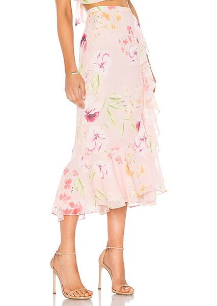 YUMI KIM Women's Wallflower Waterfall Skirt #SK18223 NWT