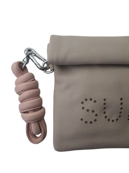 URBAN ORIGINALS Women's Beige Sunday Vegan Leather Clutch Bag #PP1 NWT