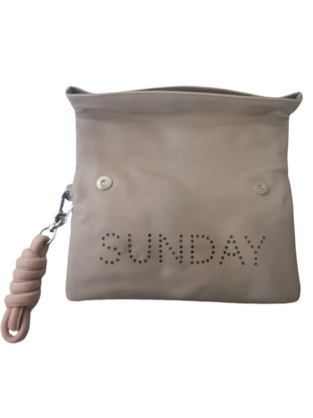 URBAN ORIGINALS Women's Beige Sunday Vegan Leather Clutch Bag #PP1 NWT
