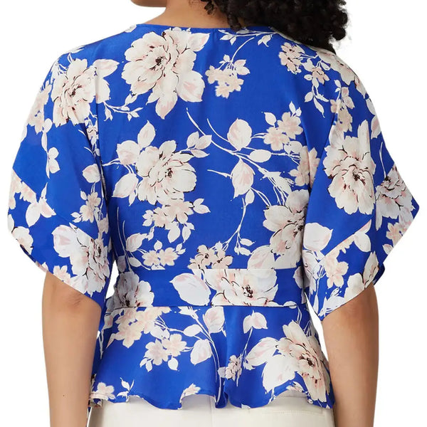 YUMI KIM Women's French Rose Royal Silk That's A Wrap Top #TP16010 XS NWT