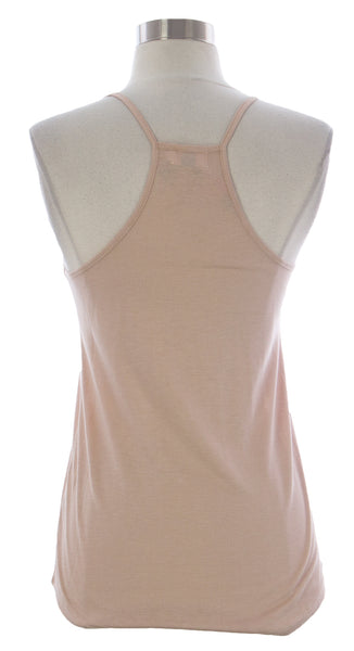 NAILA Women's Light Brown Racerback Tank Top TopLBR $70 NEW